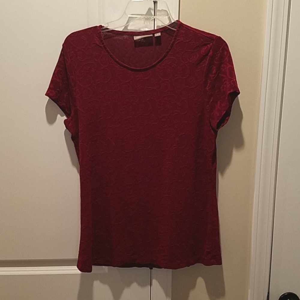 Croft & Barrow stretchy red top